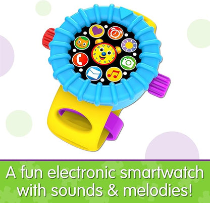 The Learning Journey: Early Learning - On The Go Telly Smartwatch – Baby and Toddler Pretend Play Kids Watches - Toys & Gifts for Boys & Girls Ages 3 Months and Up – Award Winning Toy