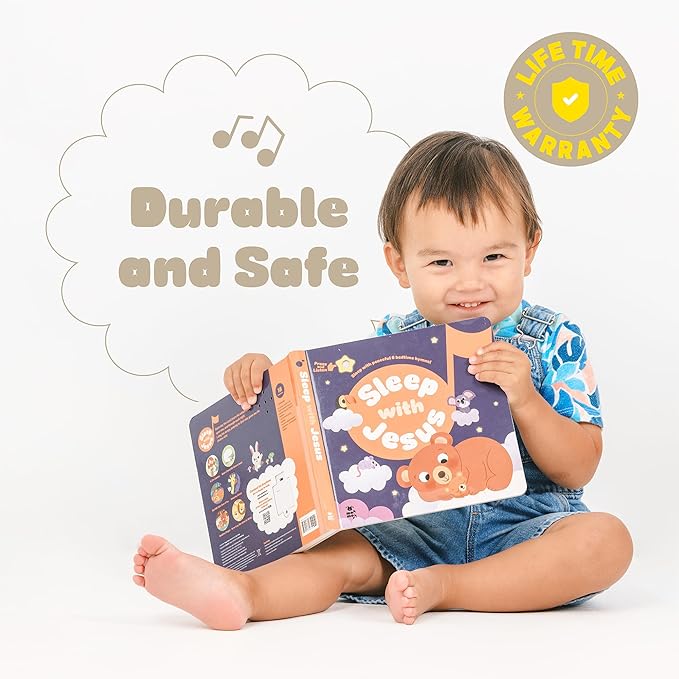Sleep with Jesus – 4 Hymn Melodies and 2 Prayer Songs, Bedtime Music Books for Toddlers, Lullabies for Babies, Prayer Book for Little Ones, Religious Gift Idea- New Year, Baptism Gifts