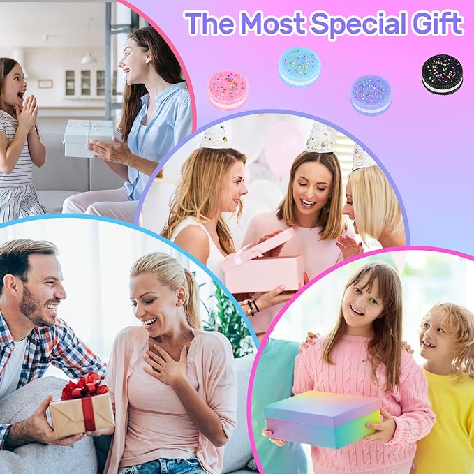 Taba Squishy Fidget Toys,Cookie Taba Squishy Toys,Ultra-Soft Stress Relief Toys for Kids Adult,Sensory Toys with Cute Design,Anxiety Relief Party Favors