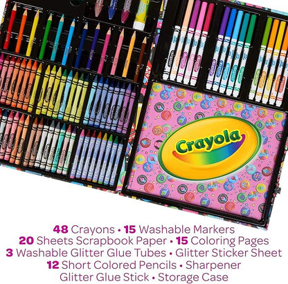 Crayola Trolls World Tour Inspiration Art Case, Over 110 Pieces, Art Set, Gifts for Kids, Age 5, 6, 7, 8
