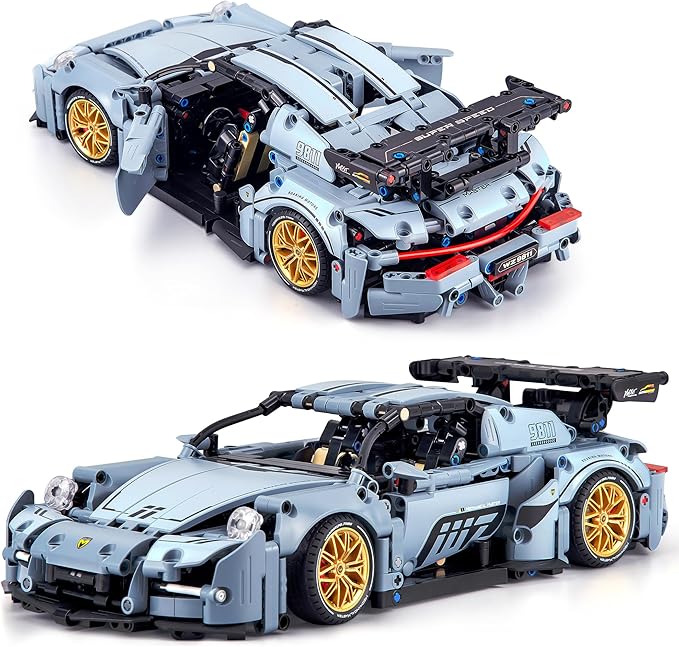 Technic Car Building Blocks Set for Adults, 1465 Pieces 1:14 Super Sports Car Model Building Kits, Racing Car Collectible Gifts for Men Teenagers Boys Aged 12+