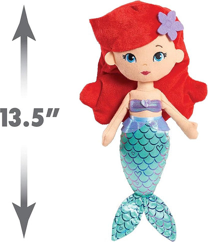 Disney Princess So Sweet Princess Ariel, 13.5-Inch Plush with Red Hair, The Little Mermaid