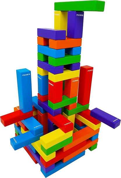 Magz Wooden Bricks 60 Piece Magnetic Building and Stacking Blocks Set