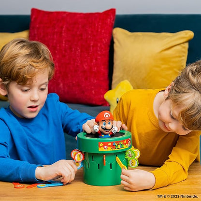 TOMY Pop Up Super Mario Kids Game - Super Mario Toys and Family Games for Game Night for Kids - Christmas Games and Ideas Board Games for Kids Ages 4 and Up