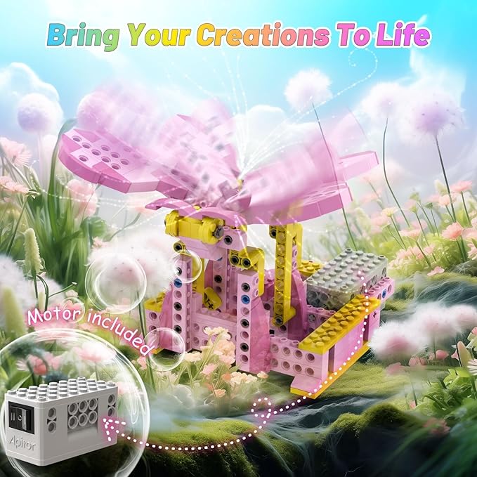 Robot G STEM Kits- Includes Large Storage, 8 in 1 Electric Building Toys for Kids 6-8 8-10, DIY Educational Construction Science Kit for Girls 6-12 Christmas Birthday Gift