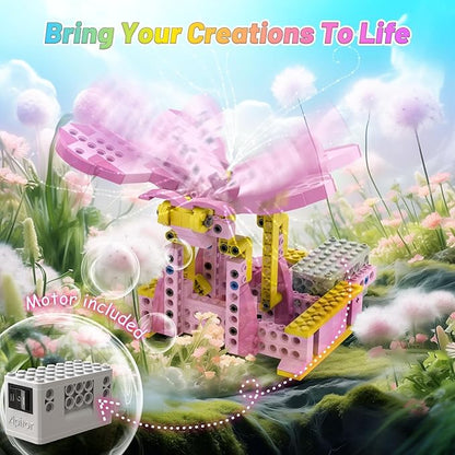 Robot G STEM Kits- Includes Large Storage, 8 in 1 Electric Building Toys for Kids 6-8 8-10, DIY Educational Construction Science Kit for Girls 6-12 Christmas Birthday Gift