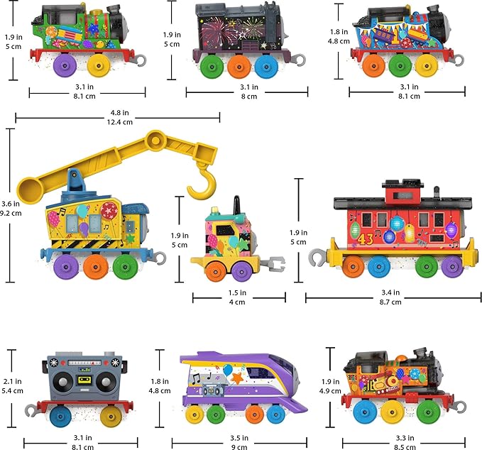 Thomas & Friends Toy Trains Toy Set Thomas’ 7 Days of Surprises, 10-Piece Diecast Vehicles with Cargo for Kids Ages 3+ Years (Amazon Exclusive)
