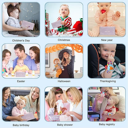 BLOOBLOOMAX Wrist Rattles Foot Finder Rattle Sock Baby Toy,Rattle Toy,Arm Hand Bracelet Rattle,Feet Leg Ankle Socks,Activity Rattle Present Gift for Newborn Infant Babies Boy Girl Bebe (5pcs-E)