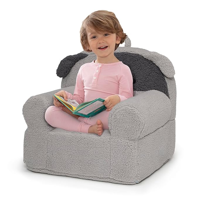 Delta Children Deluxe Cozee Chair, Grey Dog