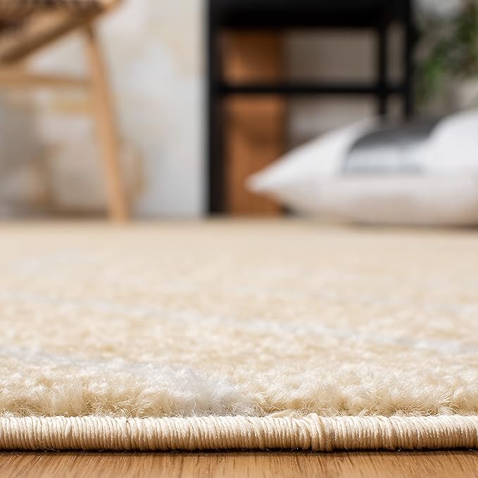 SAFAVIEH Adirondack Collection Runner Rug - 2'6" x 8', Gold & Light Grey, Modern Geometric Design, Non-Shedding & Easy Care, Ideal for High Traffic Areas in Living Room, Bedroom (ADR241D)