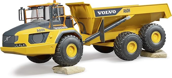 Bruder Volvo A60H Hauler for Construction Pretend Play Indoors, Outdoors, in Sand and Snow, 02455