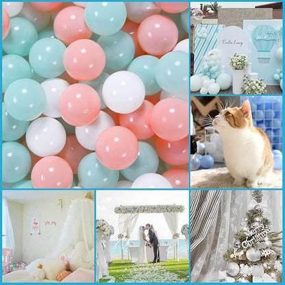 GOGOSO Ball Pit Balls for Toddles, Kids Plastic Balls for BallPit, Pool, Baby Party Accessories, Birthday Decoration 50 100 200 500 1000
