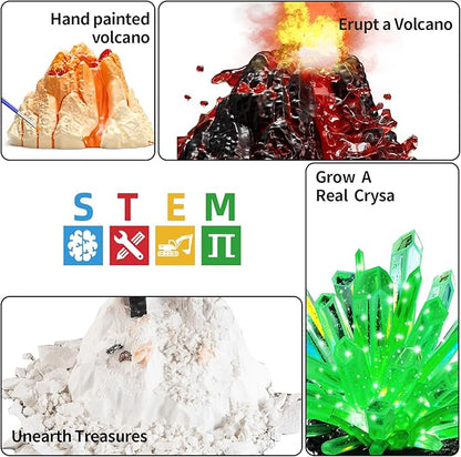 SNAEN 240+ Lab Experiments Science Kits, Chemistry Set, Crystal Growing, Erupting Volcano, STEM Activities Educational Toys Gifts for 6 7 8 9 10 11 Years Old Boys Girls Kids Toys