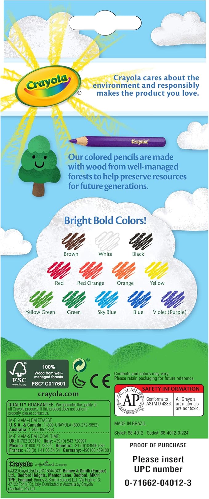 Crayola Colored Pencils, Assorted Colors, Pre-sharpened, Adult Coloring, 12 Count, Gift