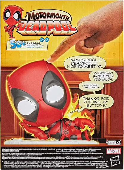 Marvel Motormouth Deadpool, 5-Inch (15cm) Electronic Talking Toy with Lights, Sound Effects, & 50+ Phrases, Super Hero Toys for Kids Ages 14+