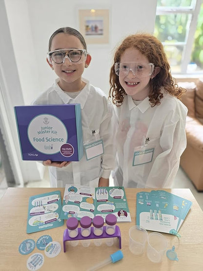 Tovla Jr. Edible Science Experiment Kits for Young Kids 4+ – STEM Educational Activity with Hands-On Food and Kitchen Experiments Using Real Tools