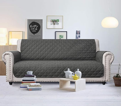 CHHKON Waterproof Nonslip Recliner Cover Stay in Place, Dog Couch Chair Cover Furniture Protector, Ideal Loveseat Slipcovers for Pets and Kids (Green, 30'')