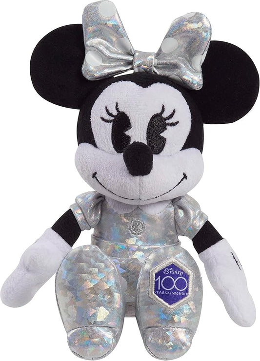 Disney100 Years of Wonder Minnie Mouse Small Plush Stuffed Animal, Kids Toys for Ages 2 Up by Just Play