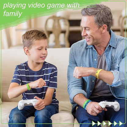 Libima 36 Pcs Video Game Bracelets Gamer Party Favors Game Party Bracelets Video Game Silicone Bracelets Rubber Wristbands for Gamer Multicolor Gaming Party Wristbands Supplies for Gamer Party Decor