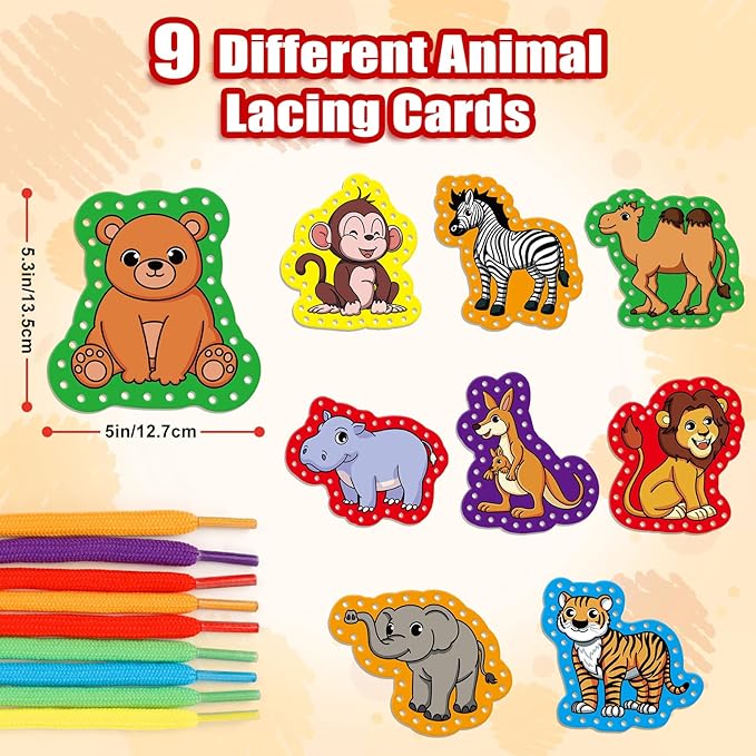 Quilinz Lacing Cards,Sewing Kit for Kids,Fine Motor Toys,Shoe Tying Practice,Classroom Must Haves,Manipulatives for Preschoolers,Homeschool Supplies,Preschool Learning Activities,Toddler Crafts