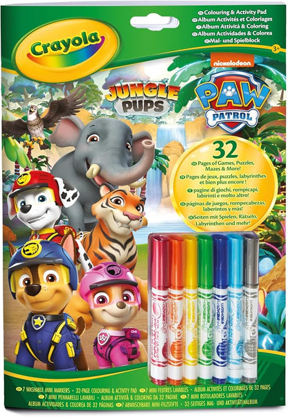 Crayola Paw Patrol Coloring & Activity Pad, 32 Pages & 7 Markers