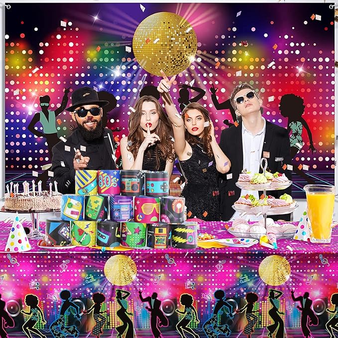 48 PCS 80s 90s Theme Party Favors Slap Bracelets, Wristbands Bracelets for Kids Adults Retro Birthday Party Supplies, Classroom Prizes Rewards Exchanging Gifts