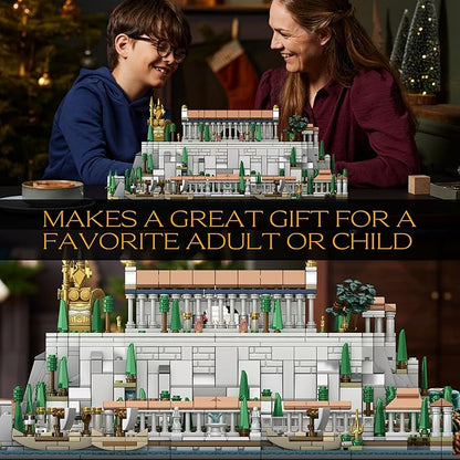 Architecture Acropolis Castle, Famous Landmark Architecture Athenian Acropolis Building Block Sets, Collectible Exhibition Architecture Model for Children and Adults