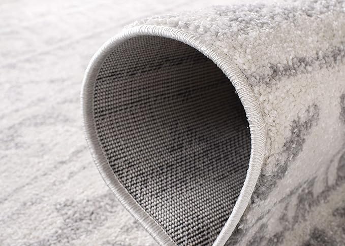 SAFAVIEH Adirondack Collection Accent Rug - 3' x 5', Ivory & Grey, Moroccan Boho Distressed Design, Non-Shedding & Easy Care, Ideal for High Traffic Areas in Entryway, Living Room, Bedroom (ADR119B)