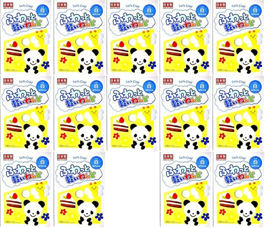 YACHIYO DAISO Soft Clay Lightweight Fluffy Packs (14 Set, White)