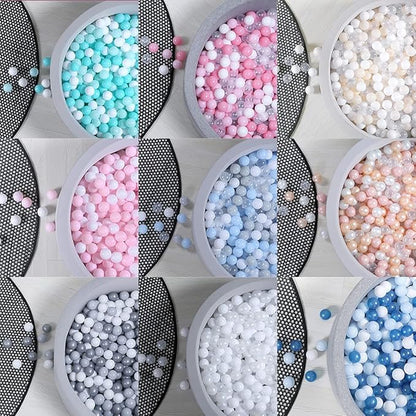 GOGOSO Ball Pit Balls 100pcs 2.15inch for Toddlers Baby - Muti-Color Plastic Balls for Ball Pit Play Tent Playhouse Pool Birthday Party Decoration
