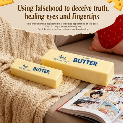 Slow Rising Squishy Butter Stick ,Squeeze Butter Toy, Stress Balls，Stress Relief & Fidget Toys,Realistic Food Squishies Fidget Toys, Gifts, Party Favors (1PCS)