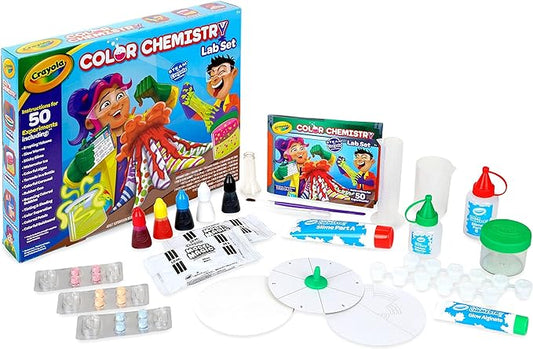 Crayola Color Chemistry Set (50 Experiments), Science Kit For Kids, STEM Toy for Kids, Gift for Boys & Girls, Ages 7, 8, 9