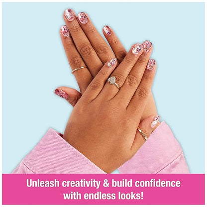 Cool Maker, GO GLAM Nail Kit Refill with Unicorn & Mermaid Designs, Style 80 Nails, Arts and Crafts Kids Toys for Girls Ages 7 and up