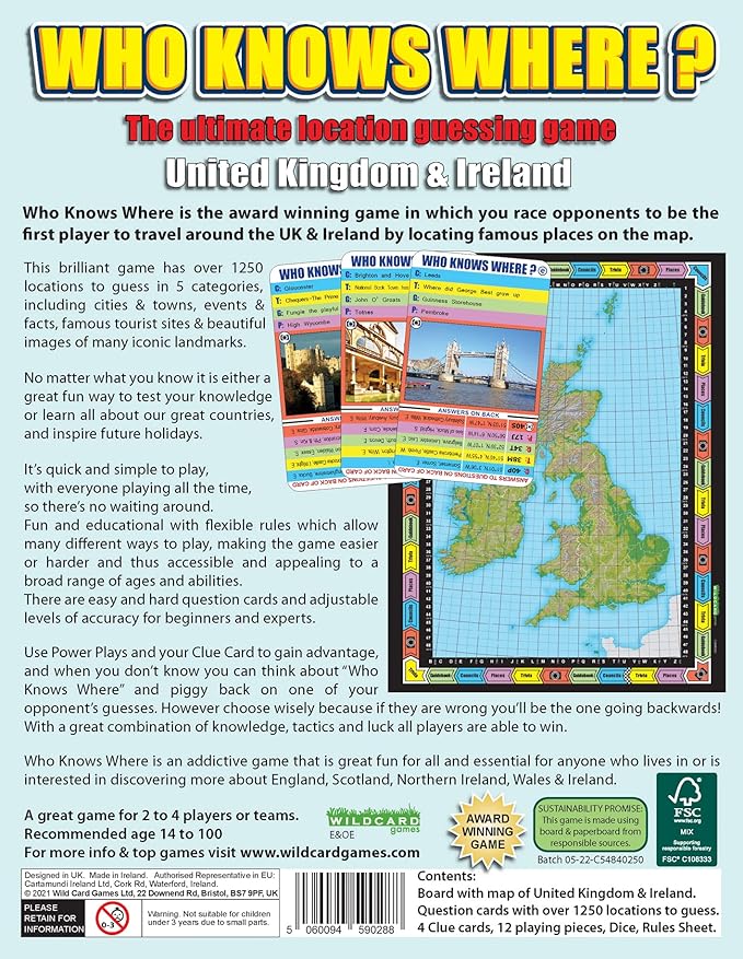 UK Ireland - MAP Board Game