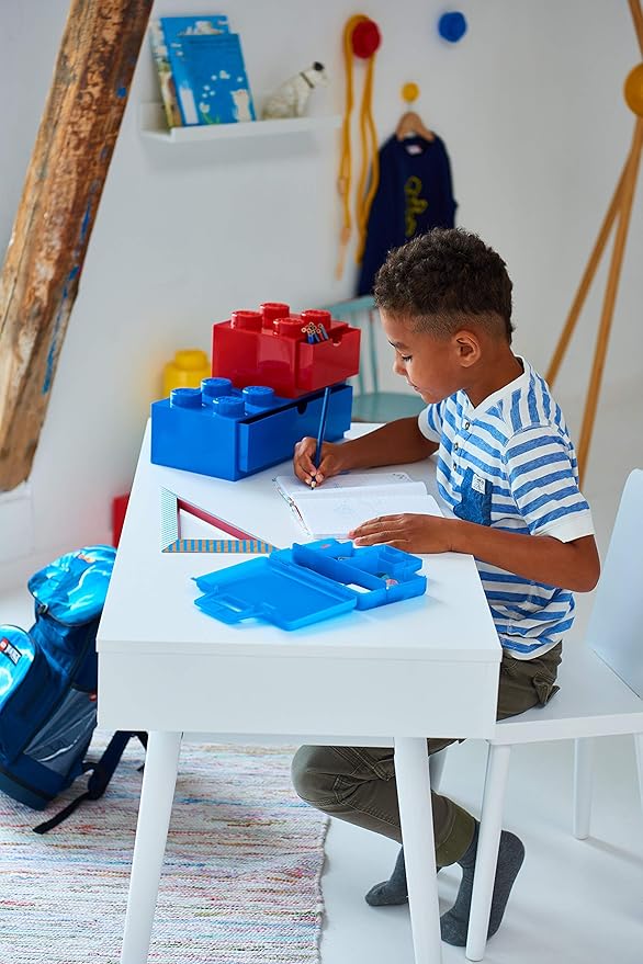 ROOM Copenhagen, Lego Sorting Box to-Go - Travel Case with Organizing Dividers - Red (40870001)