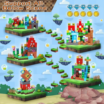 ToyUnited Magnetic Blocks-150 PCS Build Adventure Game Castle World Set - Magnetic Building Cubes Stacking, STEM Montessori Sensory Toys for Kids Boys Girls Ages 3+ Easter Birthday Gifts