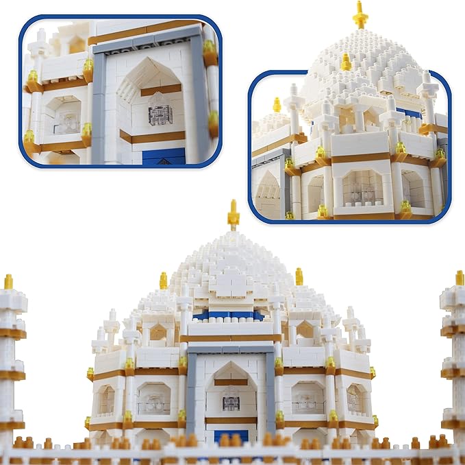 dOvOb Micro Mini Blocks Taj Mahal Building and Architecture Model Set,(4000Pieces) Toys Gifts for Kid and Adult