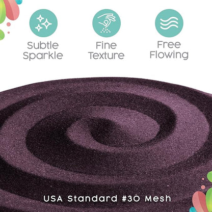 Sandsational Sparkle Plum Unity Sand -1.5 LB (22oz), Dark Purple Colored Sand for Weddings, Vase Filler, Home Décor, Craft Sand, Aquarium Sand, and More