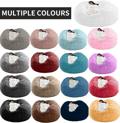 Round Giant Bean Bag Chair’s Inner Liner for Adults Kids (Without Bean Bag Cover and Filling), Inner Liner Only (6FT)