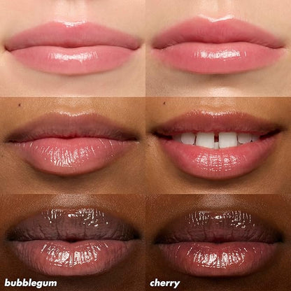 e.l.f. Squeeze Me More Lip Balm Duo, Moisturizing Balm For A Sheer Tint Of Color, Made With Hyaluronic Acid, Vegan & Cruelty-Free, Cherry & Bubblegum (Pack of 2)