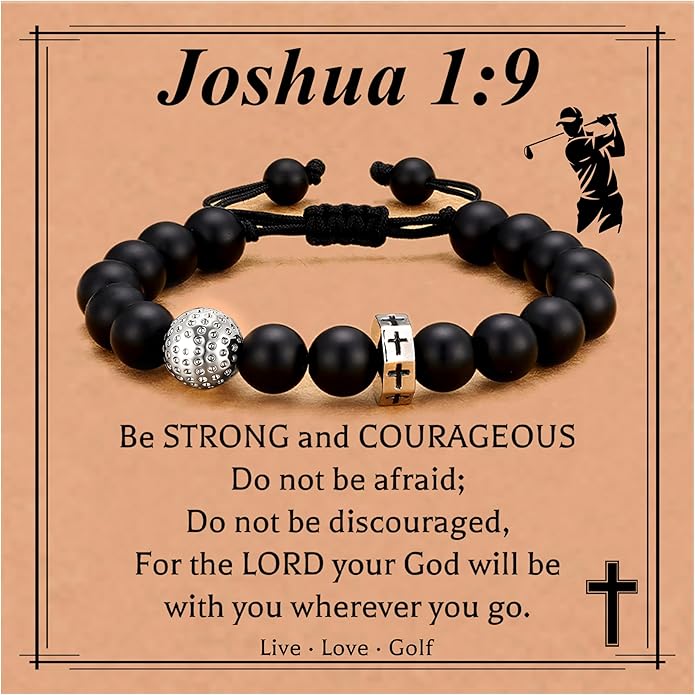Baseball/Basketball/Football/Soccer Bracelet for Boys Cross Beaded Bracelet Gifts for Son Grandson Players Team Fan Friends,First Communion Christian Graduation Gifts for Teens Boys