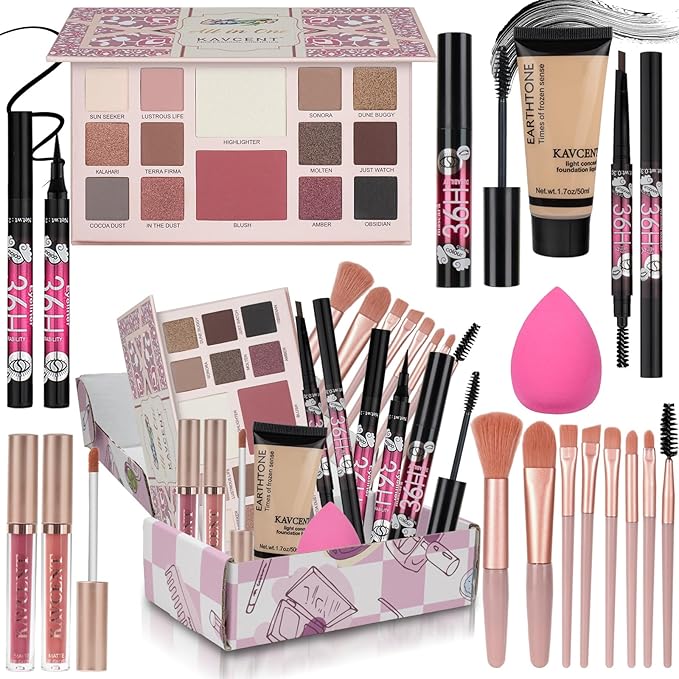 Makeup Kit for Women Teen Girls Full Kit Makeup Sets for Teens Eyeshadow Makeup Gift Set fo Women Teenagers Christmas Makeup Kits for Teens
