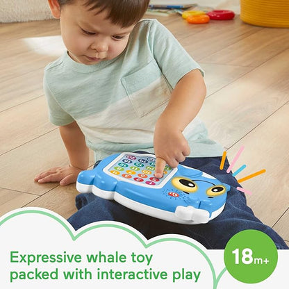 Fisher-Price Toddler Educational Toy Linkimals 1-20 Count & Quiz Whale Activity with Interactive Lights & Music for Ages 18+ Months