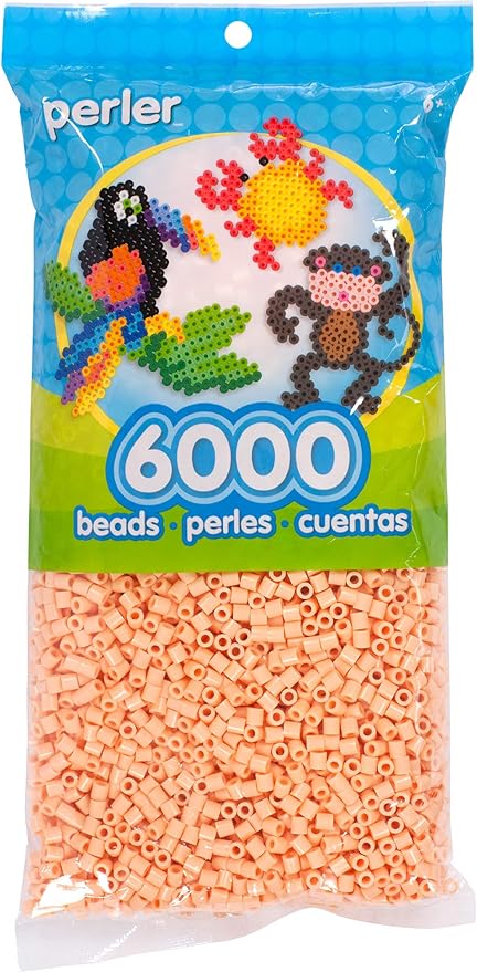 Perler Beads Fuse Beads for Crafts, Sand Pink, Small, 6000pcs