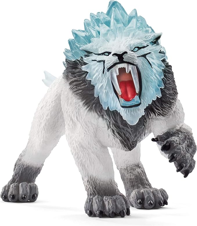 Schleich Eldrador Creatures, Mythical Creatures Toys for Kids, Attack on Ice Fortress Set with Ice Monster and Jungle Monster Action Figures, Ages 7+