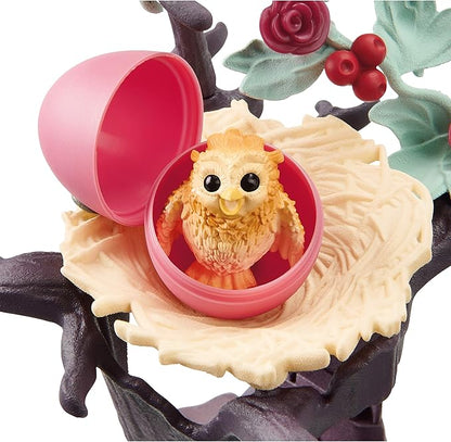 Schleich bayala 16pc. Hatching Owl Chicks Playset with Flower and Tree Accessories - 2 Baby Owls with Decorative Accessories, Imaginative Fun and Durable Toy for Girls and Boys, Gift for Kids Ages 5+