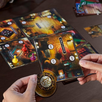 Clue Escape: The Illusionist’s Club Board Game | Escape Room Family Game | 1-Time Solve Mystery | Ages 10+ | 1-6 Players | Difficulty 4 | 90 - 120 Mins.