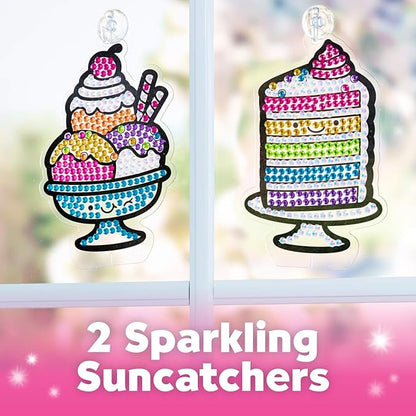 Creativity for Kids Big Gem Diamond Painting Kit: Sweets Stickers and Suncatchers - Diamond Art for Kids, DIY Stickers and Suncatcher Kit for Girls Ages 6-8+