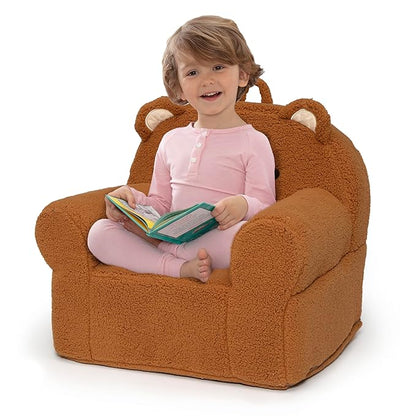 Delta Children Deluxe Cozee Chair, Brown Teddy Bear