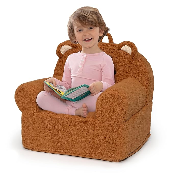 Delta Children Deluxe Cozee Chair, Brown Teddy Bear